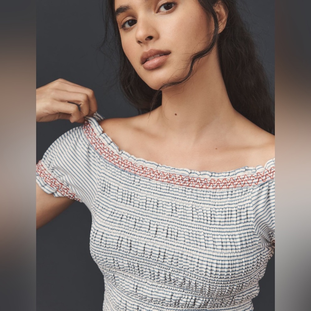 NWOTMaeve Off-Shoulder Smocked Top